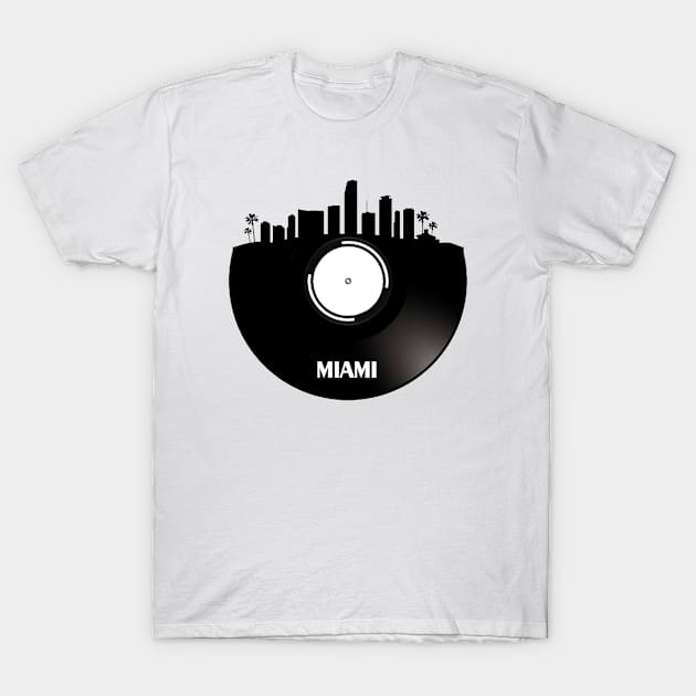 Miami - USA Vinyl T-Shirt by Ferrazi